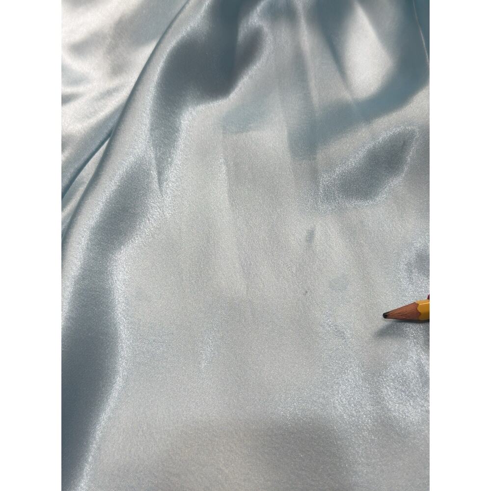 Y2K Secret Treasures Women’s Satin Slip Dress Nightgown Blue L Spaghetti Straps - Picture 6 of 13